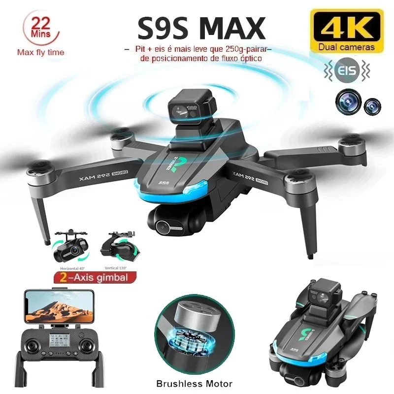 НОВЫЙ S9S MAX MINI Drone 4K 2- – обзор и цена Drone Remote Controller Lanyard