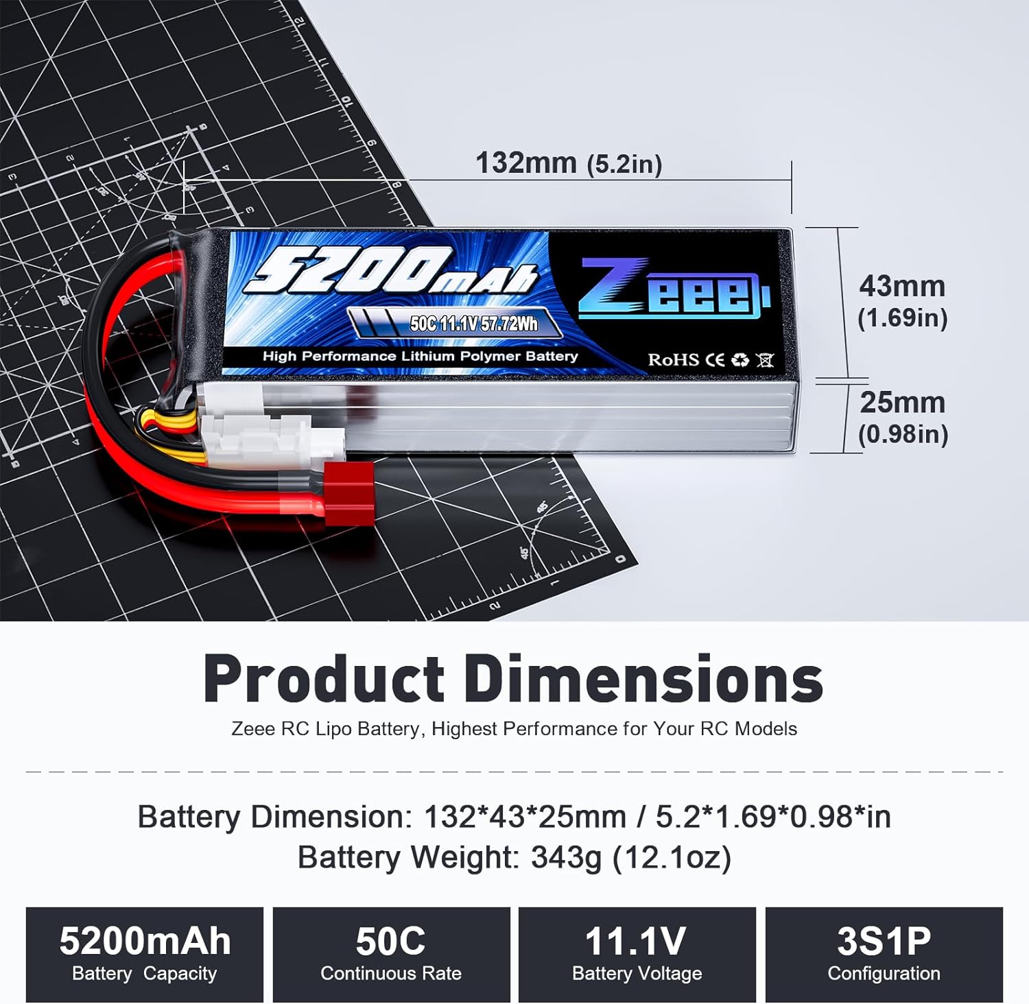 1/2 единицы Zeee 11,1 В 50C 52 – обзор и цена Drone Controller Hood